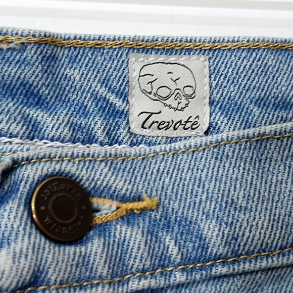 Wrangler x Trevotè AKA (Untilledground)Custom Distressed Jeans Men's 38x… - Picture 12 of 12